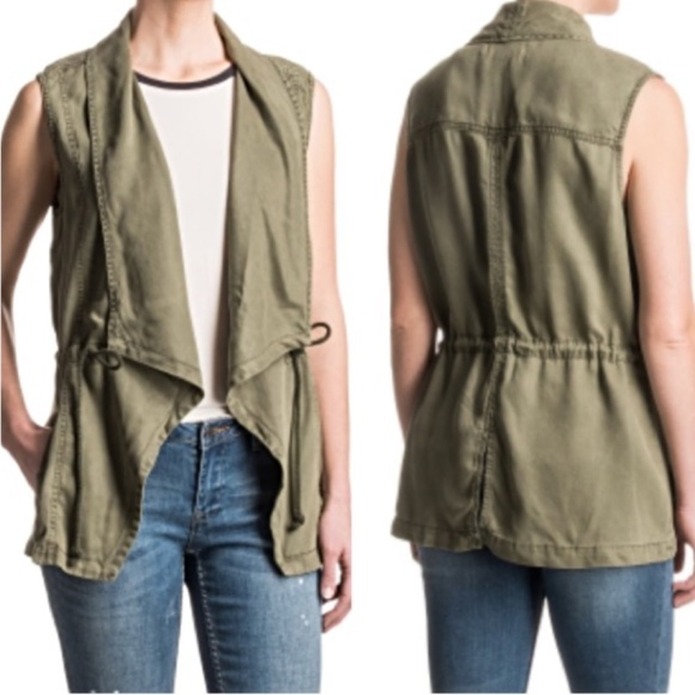 Max Jeans • Olive Green Tencel Vest